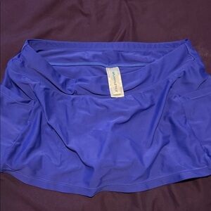 Blue Swim Coverup Skirt